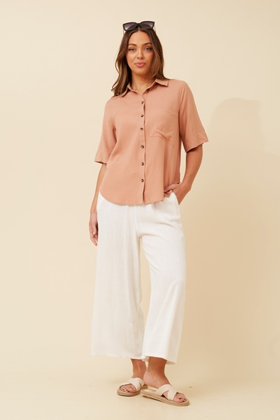 INARA LINEN BLEND SHIRT