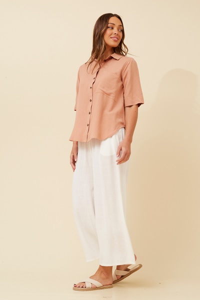 INARA LINEN BLEND SHIRT