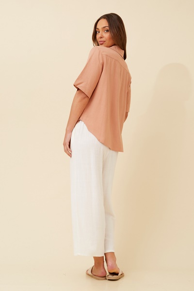 INARA LINEN BLEND SHIRT