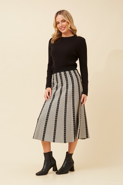 ISA A-LINE KNIT SKIRT