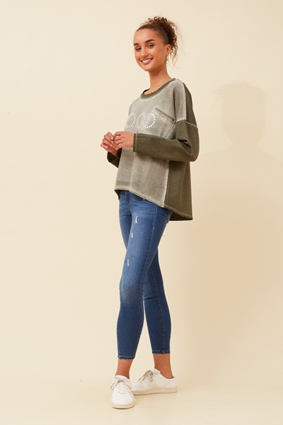 ISABETTA FAUX SUEDE TOP