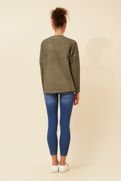 ISABETTA FAUX SUEDE TOP