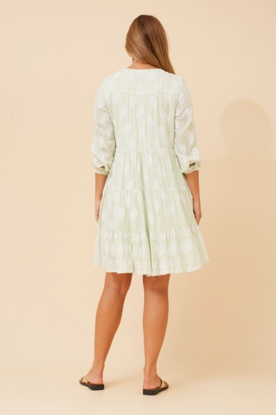 ISHANA LEAF PRINT DRESS