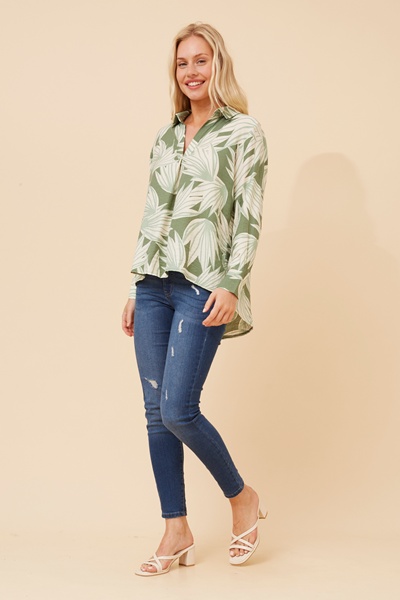 ISHANI LEAF PRINT TOP
