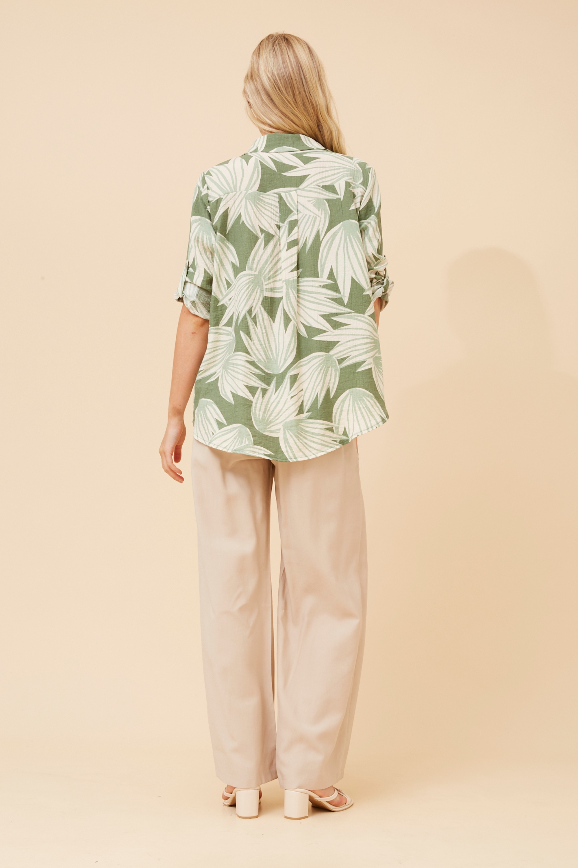 ISHANI LEAF PRINT TOP