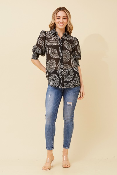 ISHLA ABSTRACT PRINT SHIRT