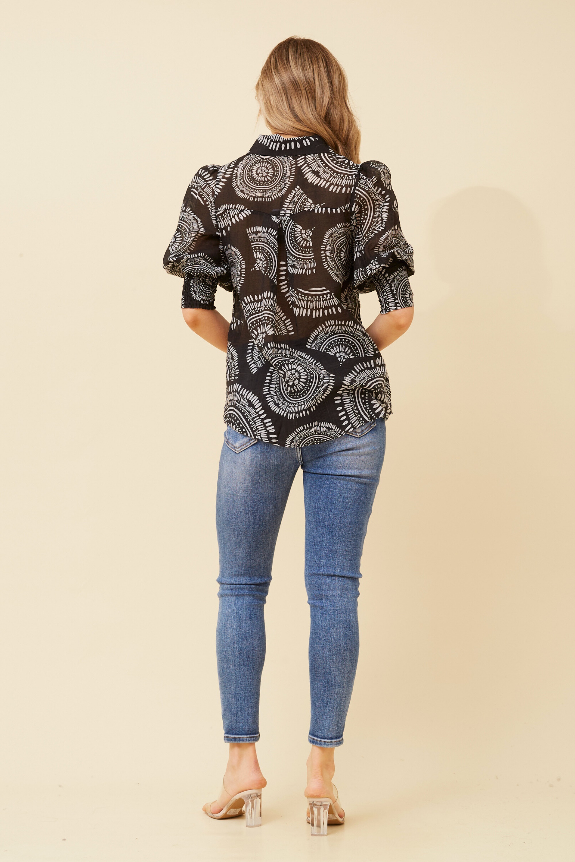 ISHLA ABSTRACT PRINT SHIRT