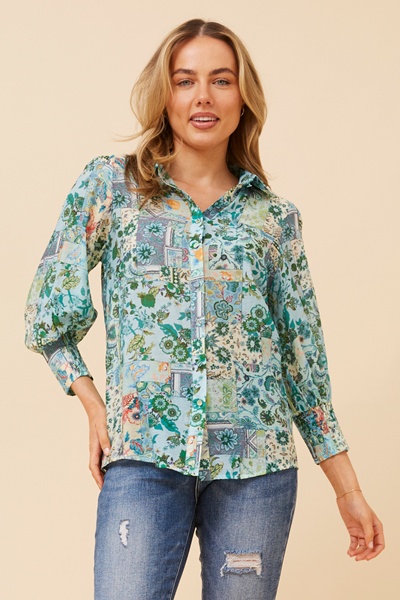ISHLA ABSTRACT PRINT SHIRT