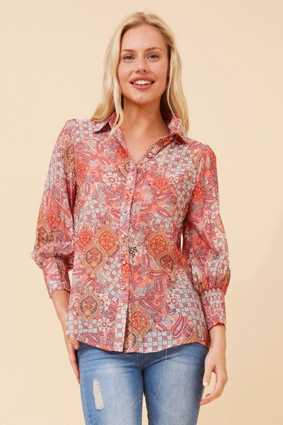 ISHLA ABSTRACT PRINT SHIRT