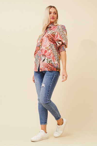 ISHLA BALLOON SLEEVE SHIRT