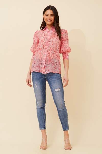 ISHLA BALLOON SLEEVE SHIRT