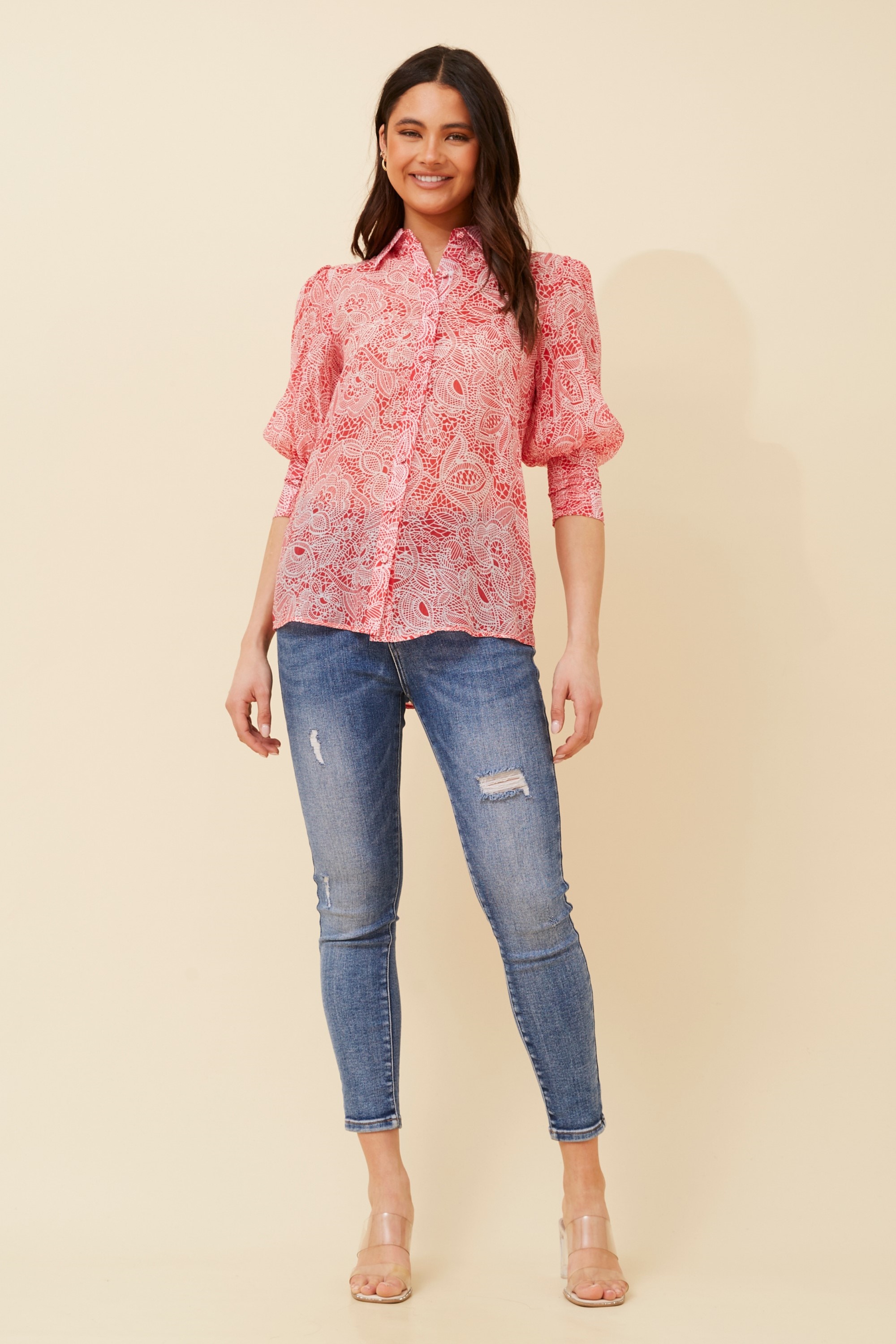 ISHLA BALLOON SLEEVE SHIRT