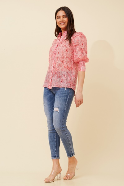 ISHLA BALLOON SLEEVE SHIRT