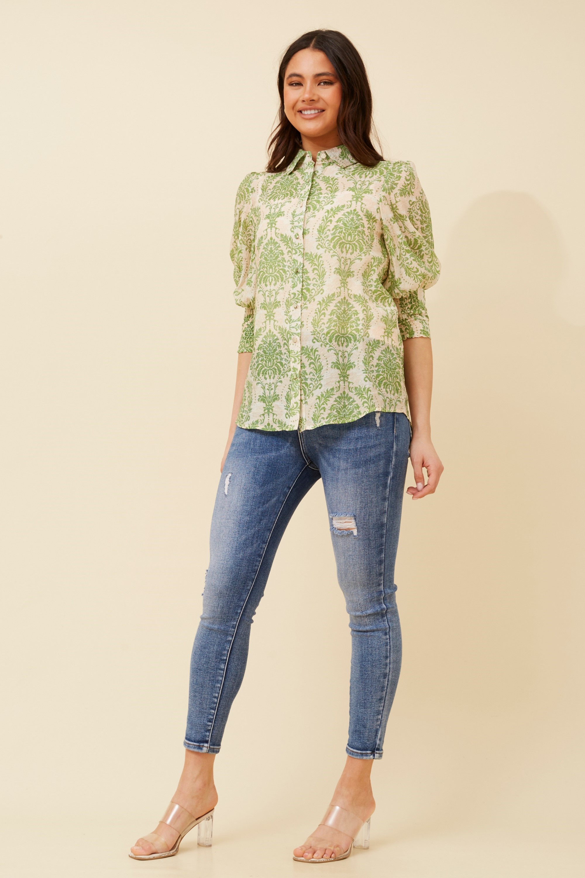 ISHLA BALLOON SLEEVE SHIRT