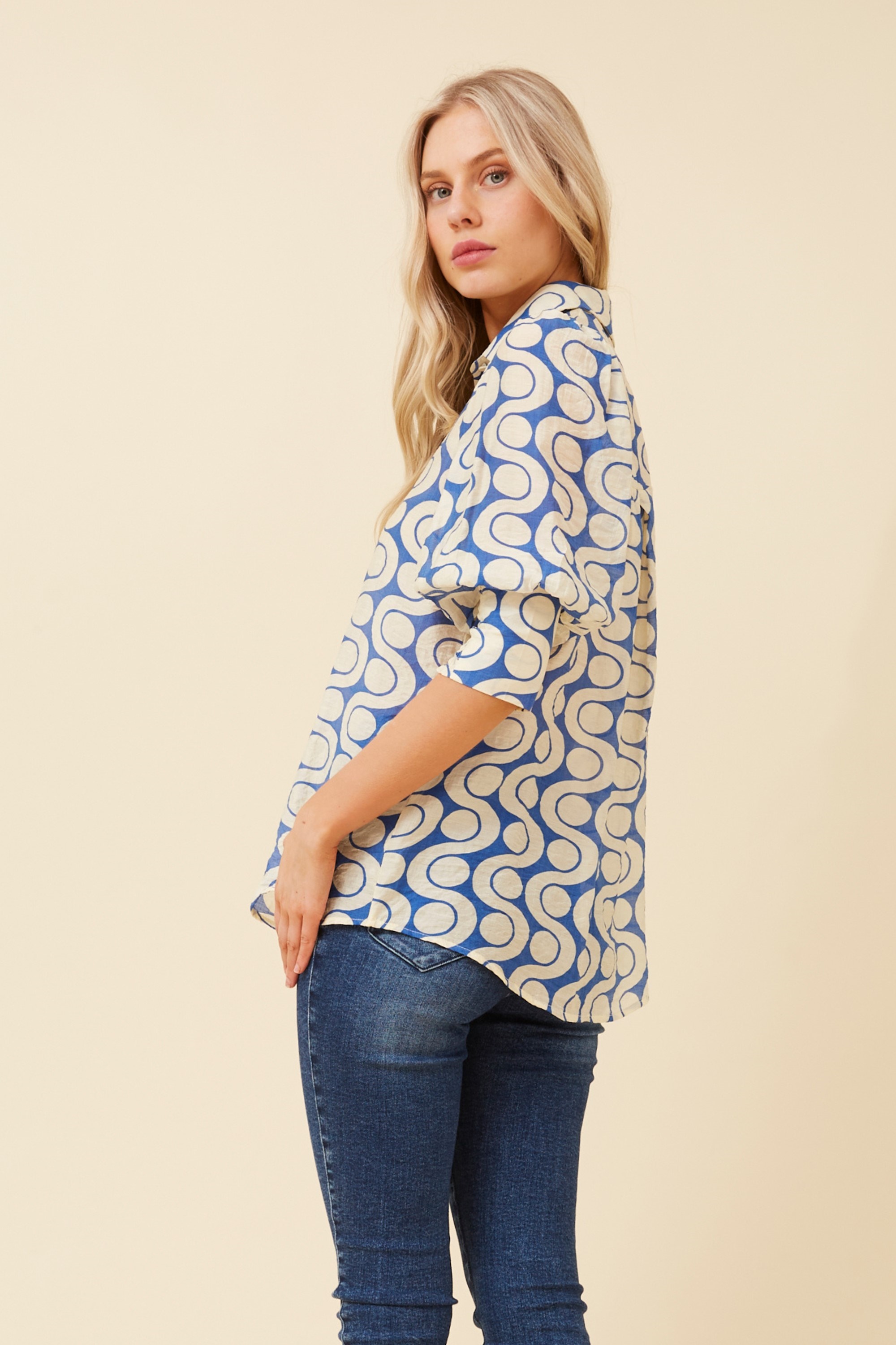 ISHLA PUFF SLEEVE SHIRT