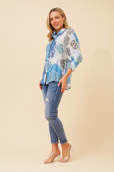 ISHLA TILE PRINT SHIRT