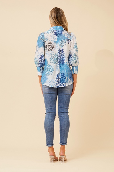 ISHLA TILE PRINT SHIRT