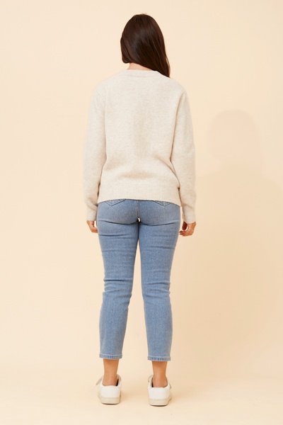ISKRA WOOL BLEND KNIT PULLOVER