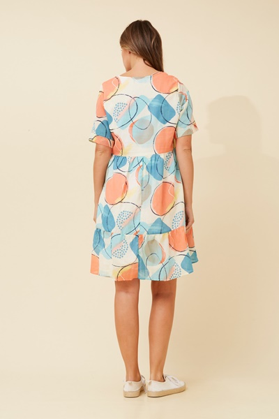 ISMAY ABSTRACT PRINT DRESS