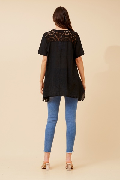ISOTTA LACE LAYERED TOP