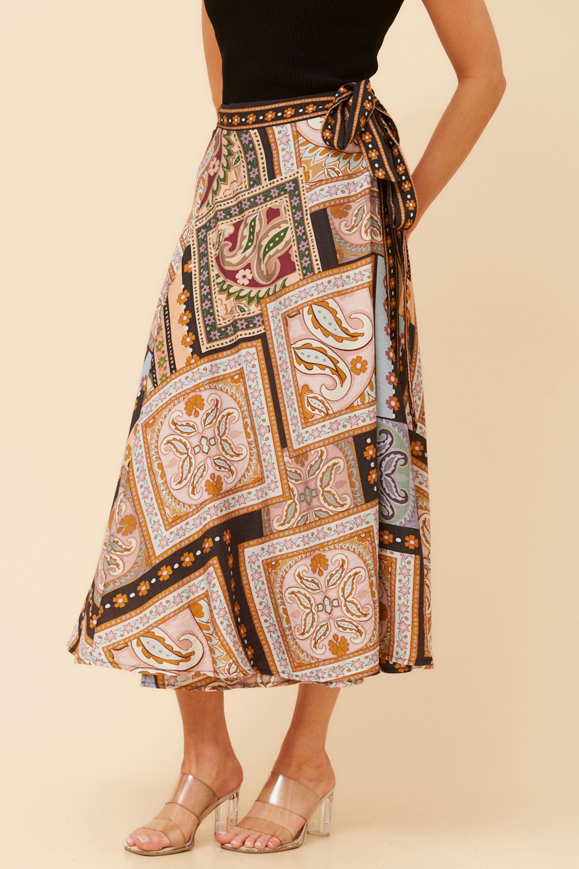 IVONE TRUE WRAP MAXI SKIRT