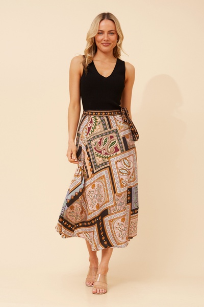 IVONE TRUE WRAP MAXI SKIRT