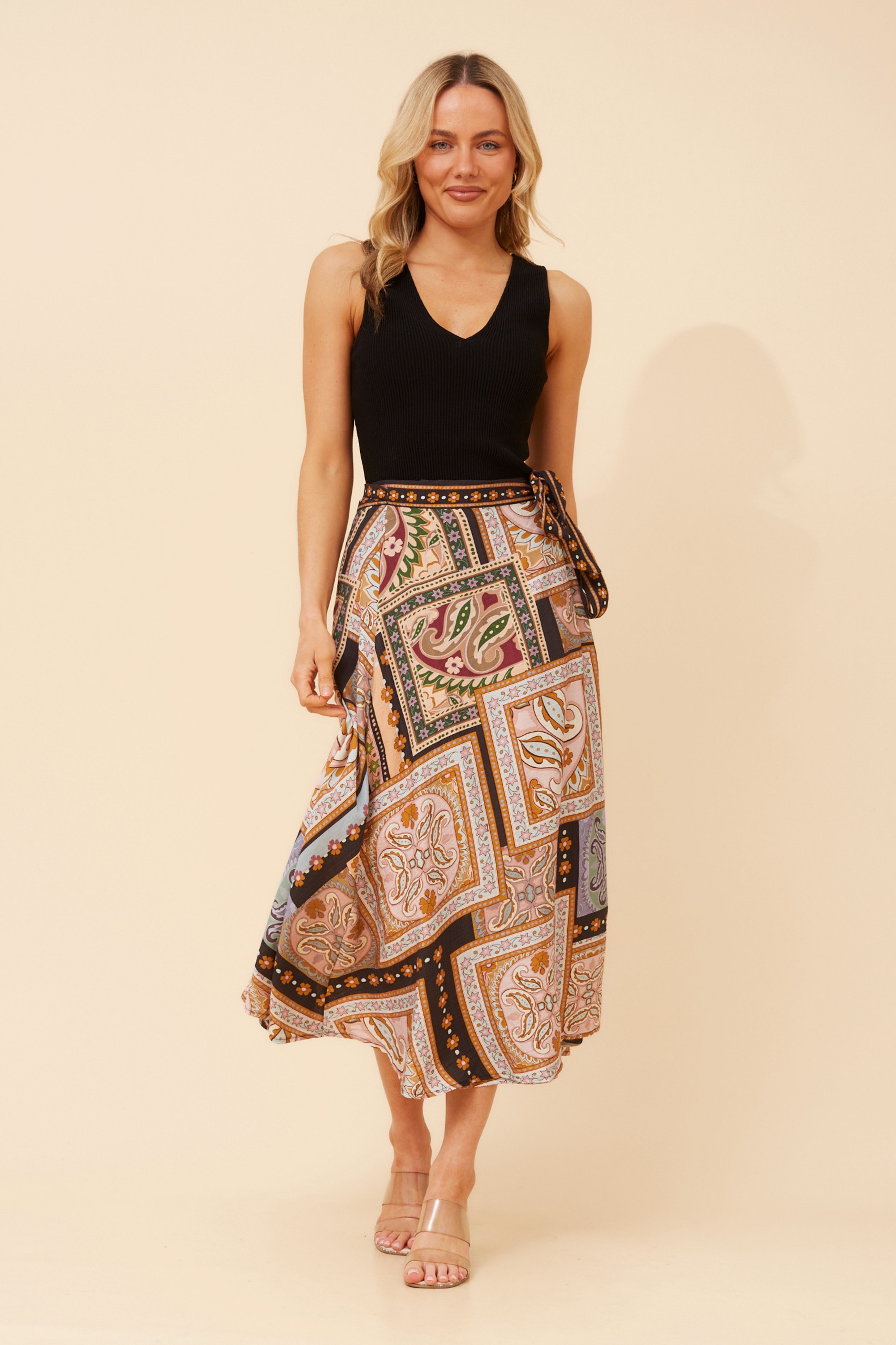 IVONE TRUE WRAP MAXI SKIRT