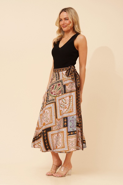 IVONE TRUE WRAP MAXI SKIRT