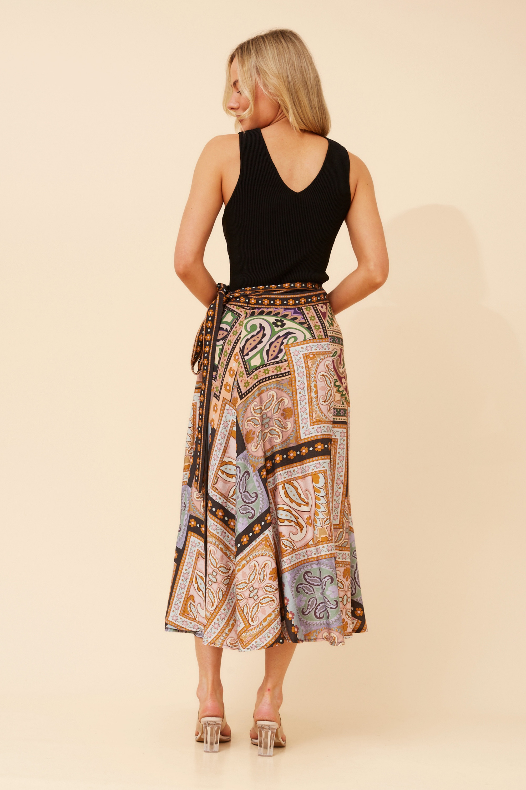 IVONE TRUE WRAP MAXI SKIRT