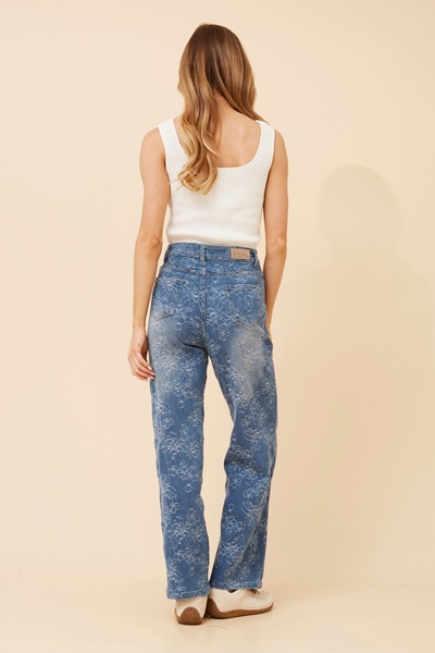 IZUMI FLORAL WIDE LEG PANTS