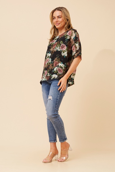 JACOBA FLORAL PRINT TOP