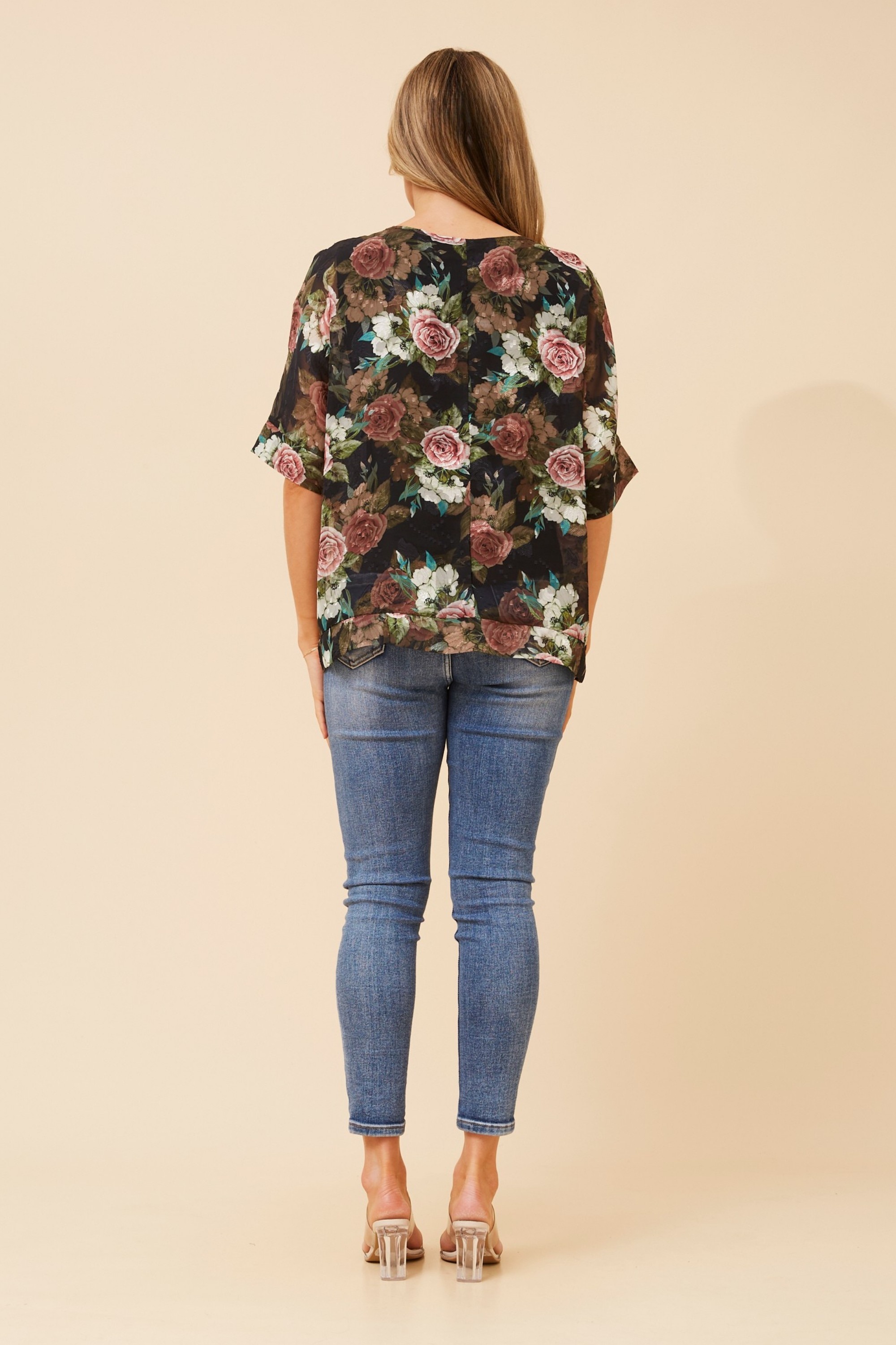 JACOBA FLORAL PRINT TOP