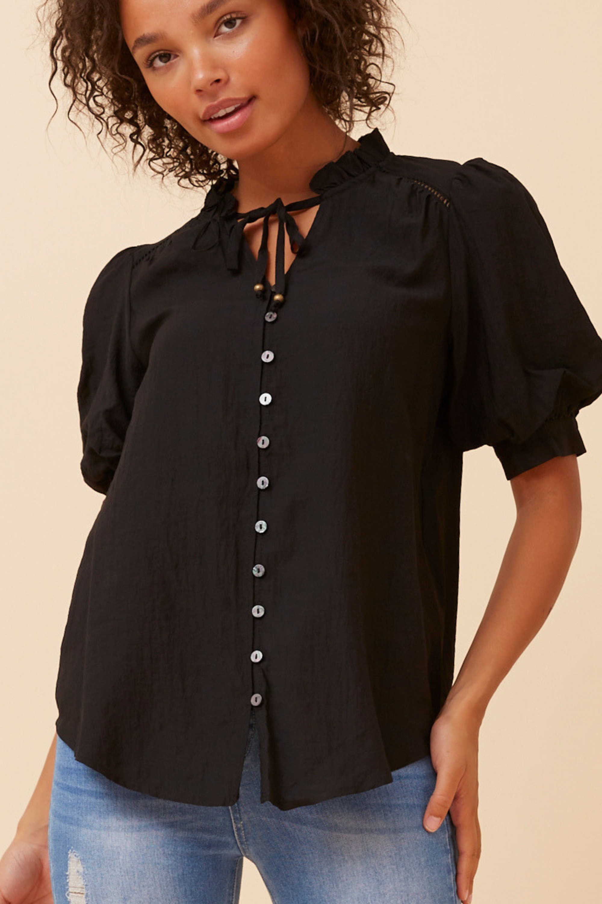 JADIRA SOLID BLOUSE