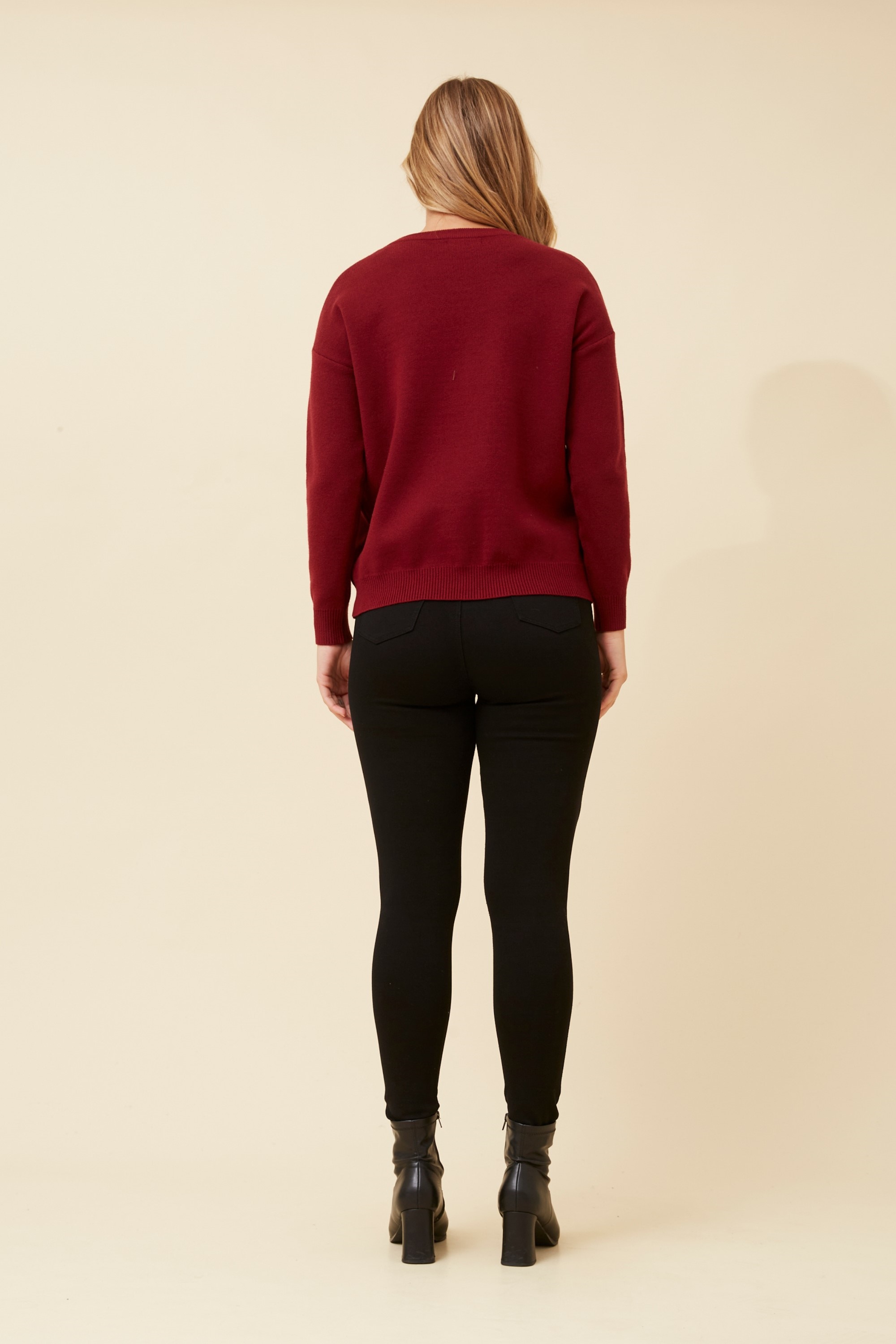 JAKE BOW KNIT PULLOVER