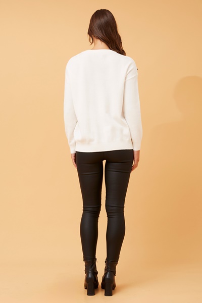 JAKE CONTRAST CORNELLI KNIT JUMPER