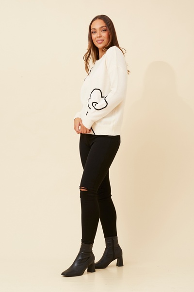 JAKE CONTRAST CORNELLI KNIT PULLOVER