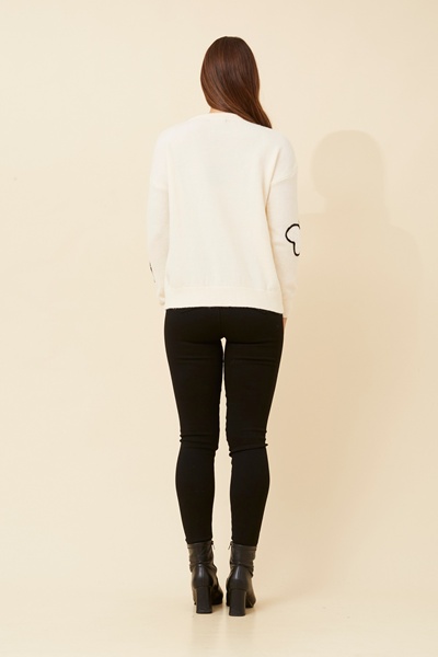 JAKE CONTRAST CORNELLI KNIT PULLOVER