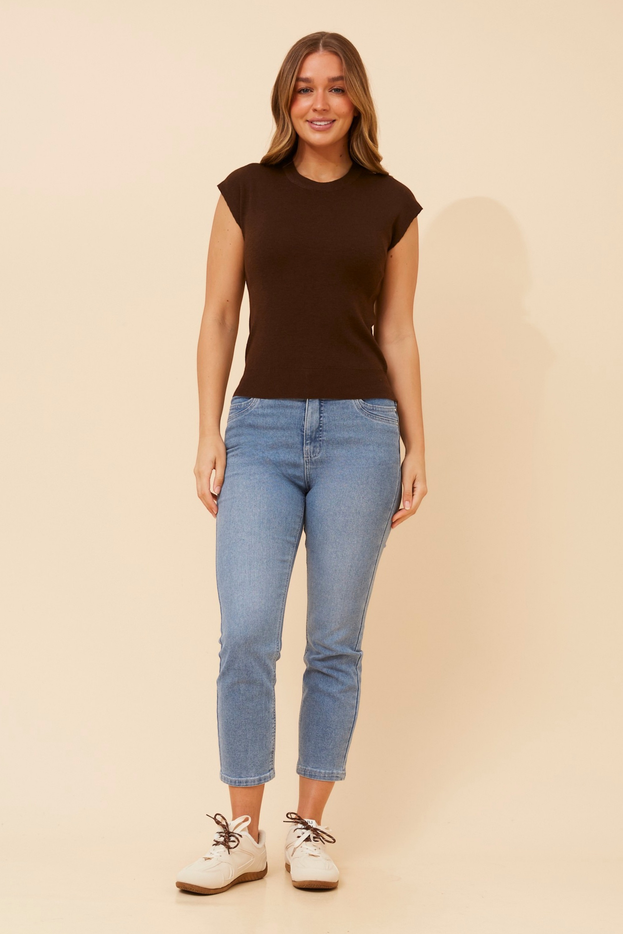 JALEN SOLID KNIT TOP