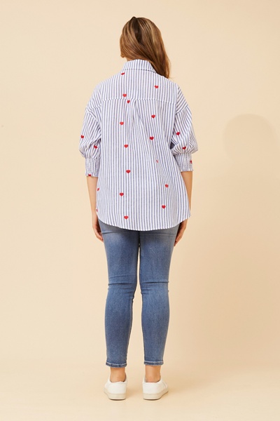 JALISSA HEART EMBROIDERED SHIRT