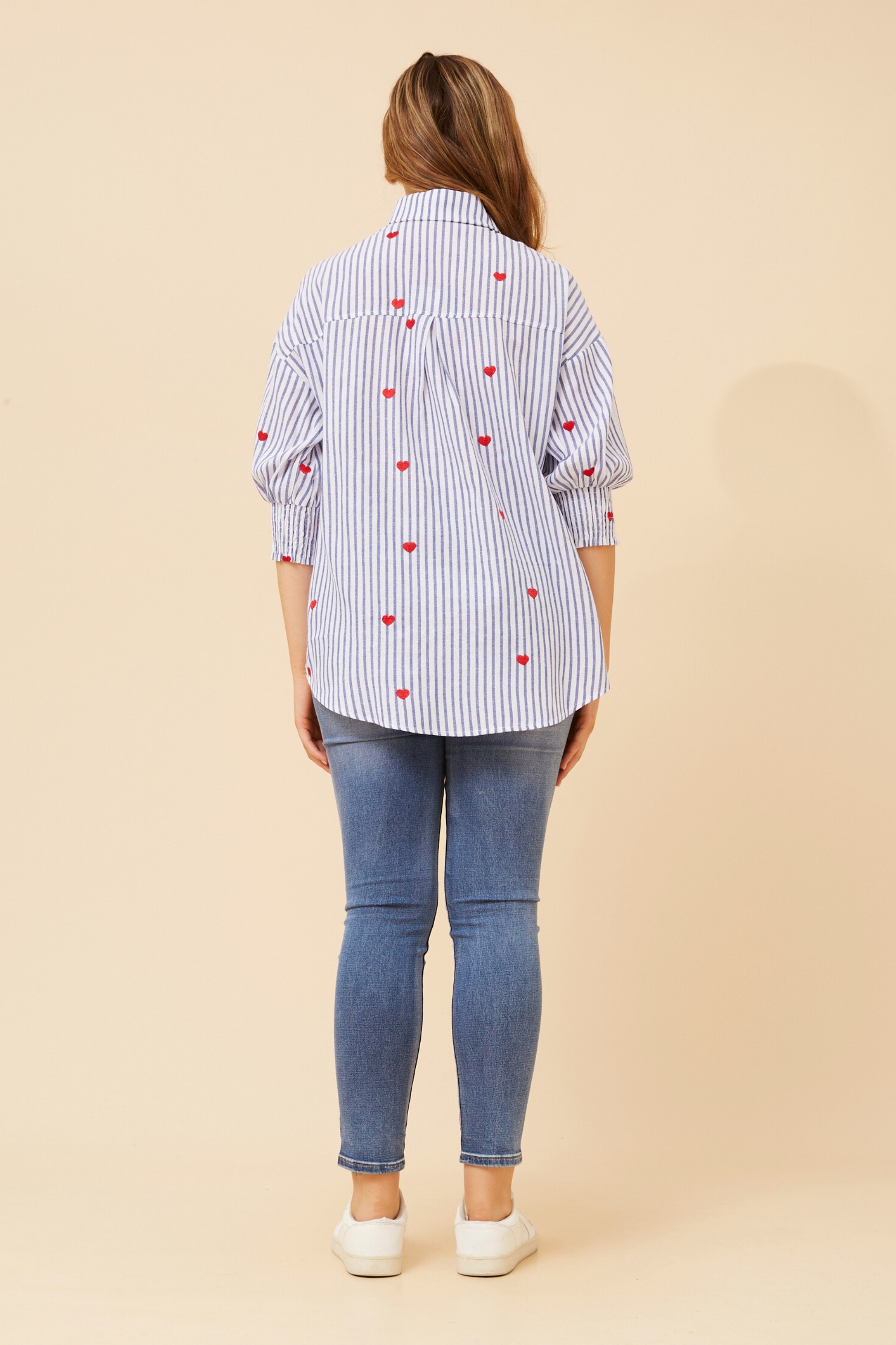 JALISSA HEART EMBROIDERED SHIRT