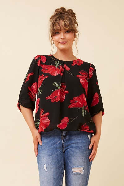 JAMARI FLORAL PRINT BLOUSE