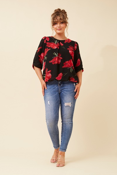 JAMARI FLORAL PRINT BLOUSE