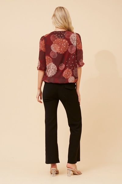 JAMARI FOIL PRINT BLOUSE