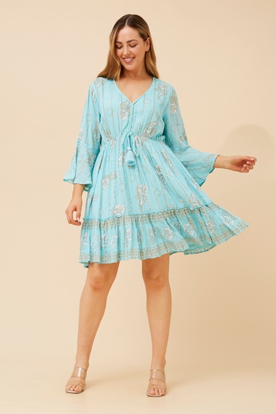 JAMELIA PAISLEY PRINT DRESS