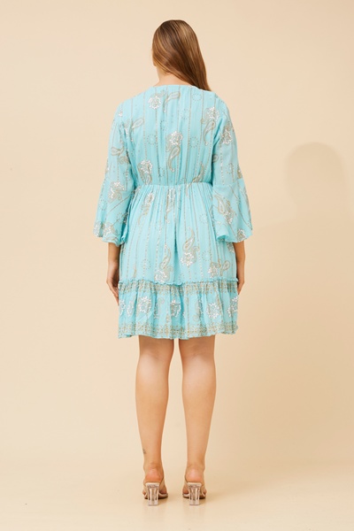 JAMELIA PAISLEY PRINT DRESS