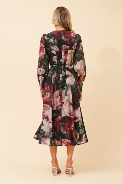 JANAE FLORAL MIDI DRESS