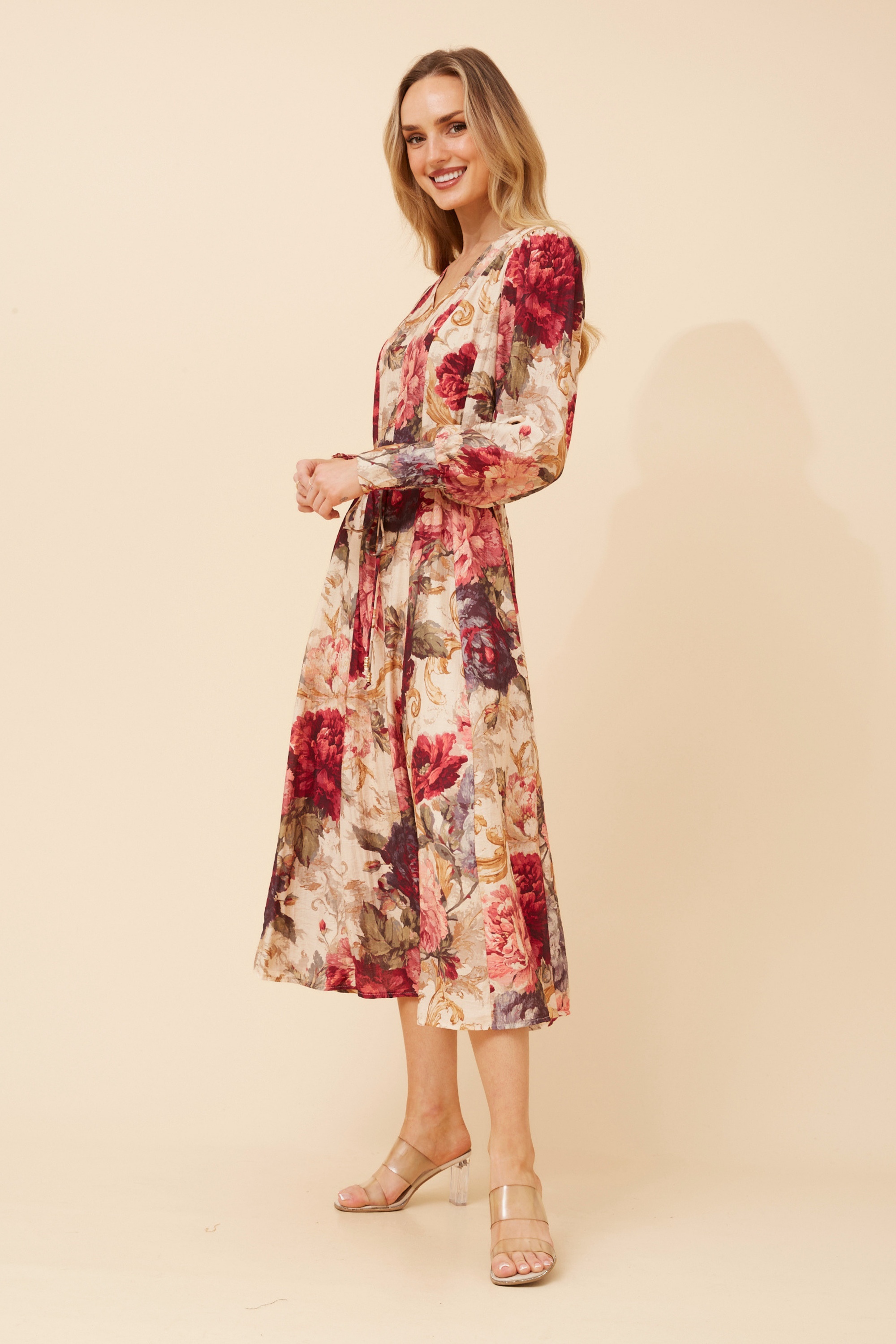 JANAE FLORAL MIDI DRESS