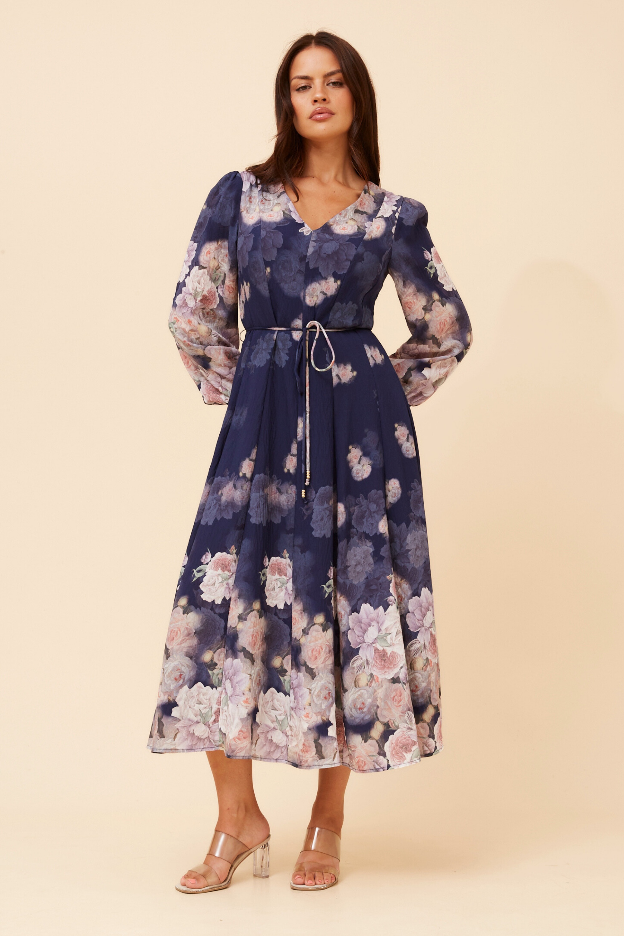 JANAE FLORAL MIDI DRESS