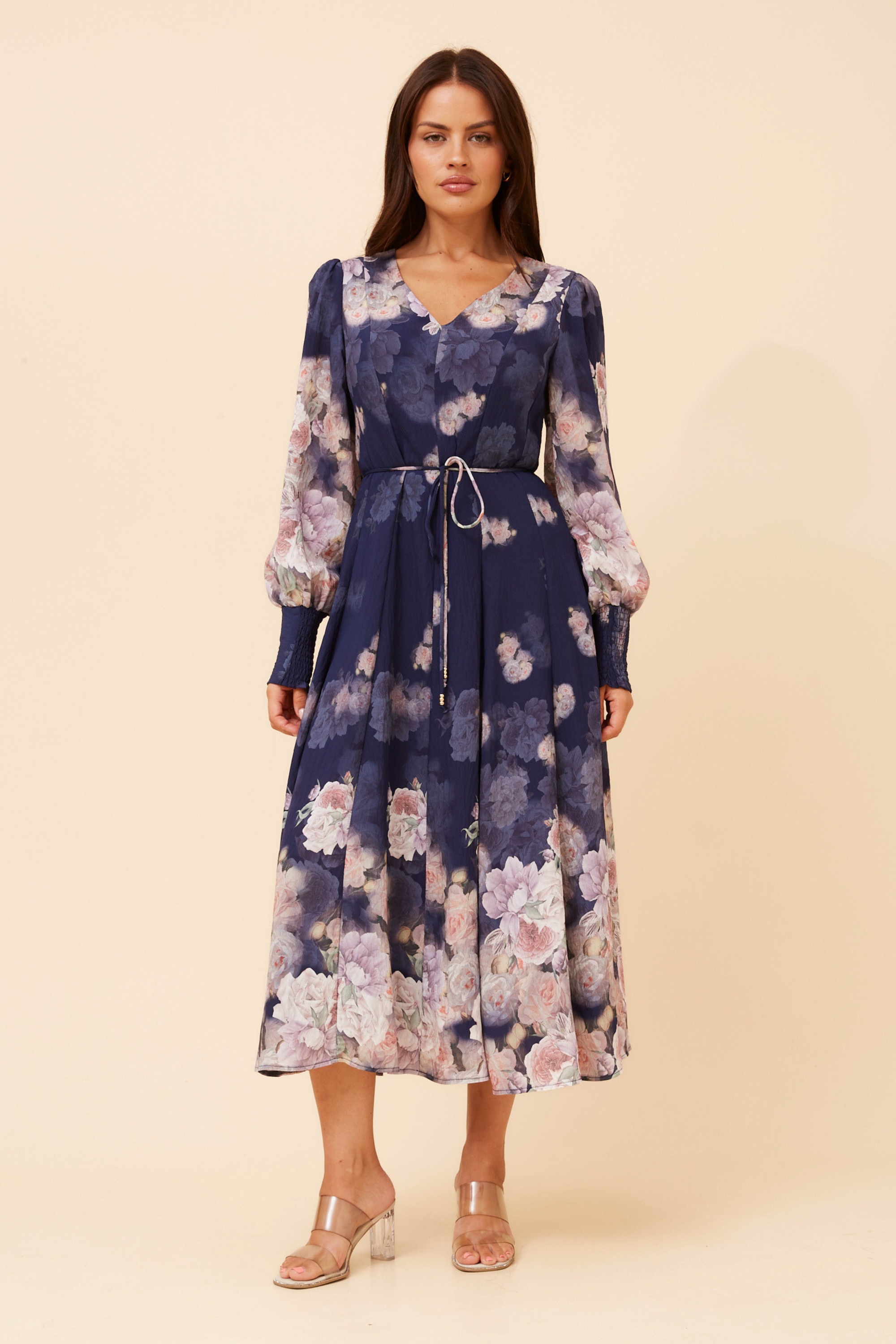 JANAE FLORAL MIDI DRESS