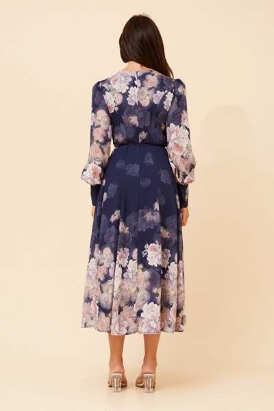JANAE FLORAL MIDI DRESS